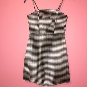 Cute black and white mini dress